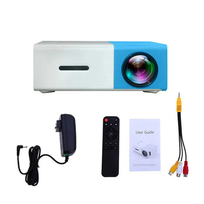 "Mini Projector – 1080P Full HD Support, Portable LED Projector, 4K Video Playback, Multiple Connectivity Options "